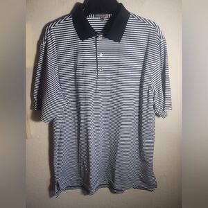 Peter Millar Shirt Summer Comfort Golf Polo Stripe Preppy